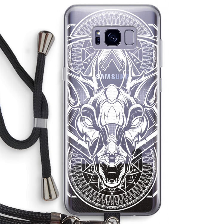 Oh Deer: Samsung Galaxy S8 Plus Transparant Hoesje met koord