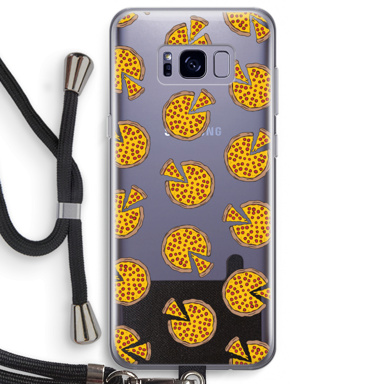 You Had Me At Pizza: Samsung Galaxy S8 Plus Transparant Hoesje met koord