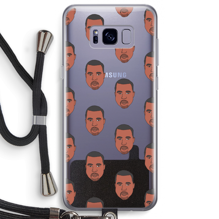 Kanye Call Me?: Samsung Galaxy S8 Plus Transparant Hoesje met koord