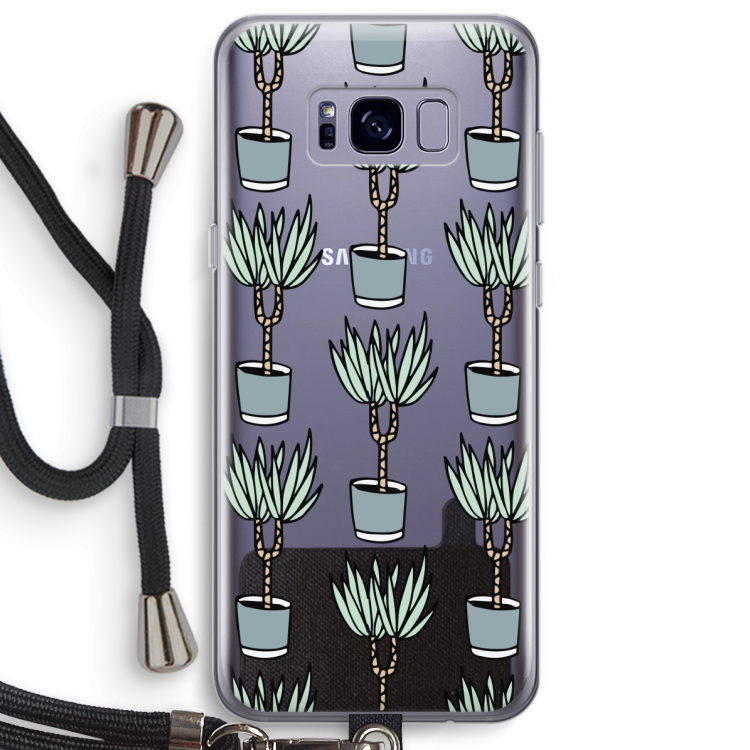 Boompje: Samsung Galaxy S8 Plus Transparant Hoesje met koord