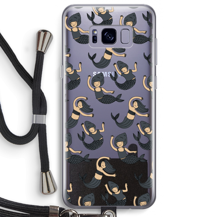 Zeemeermin: Samsung Galaxy S8 Plus Transparant Hoesje met koord