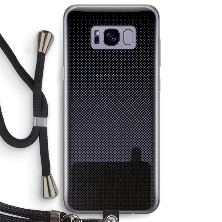 Musketon Halftone: Samsung Galaxy S8 Plus Transparant Hoesje met koord