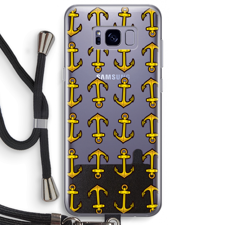 Musketon Anchor: Samsung Galaxy S8 Plus Transparant Hoesje met koord