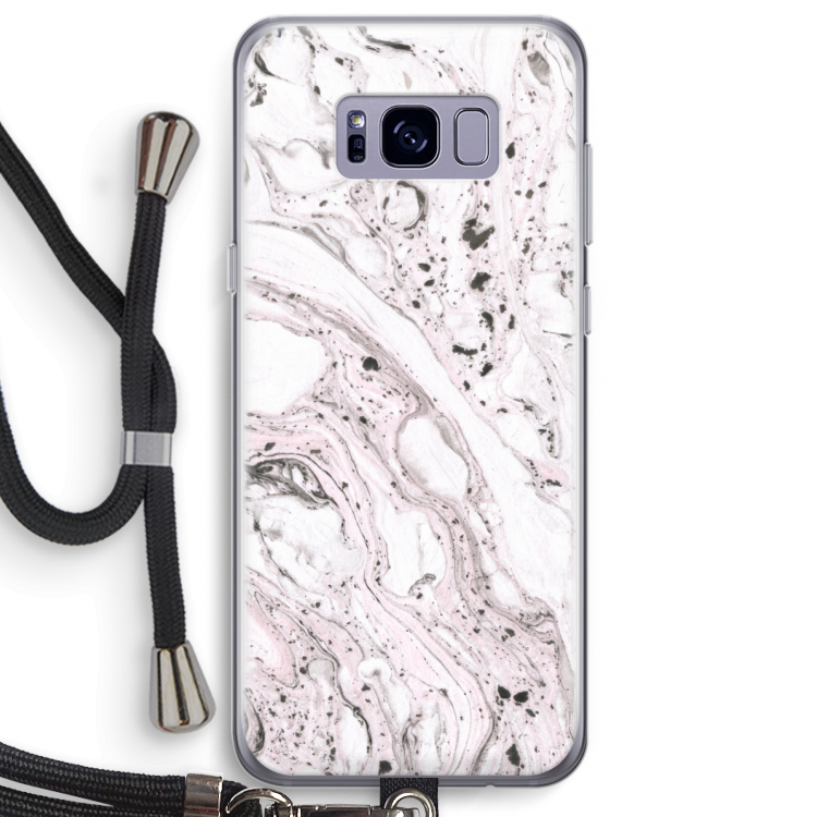 Mengelmoes: Samsung Galaxy S8 Plus Transparant Hoesje met koord