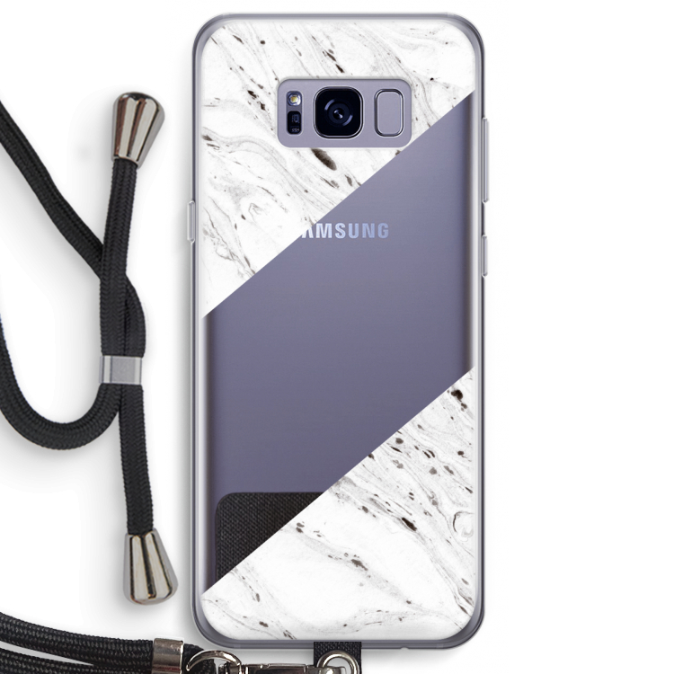 Biggest stripe: Samsung Galaxy S8 Plus Transparant Hoesje met koord