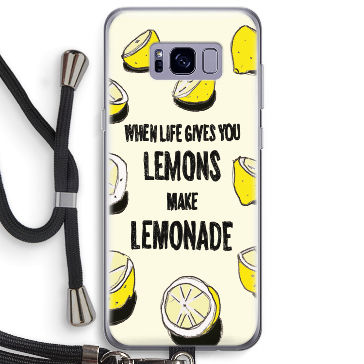 Lemonade: Samsung Galaxy S8 Plus Transparant Hoesje met koord