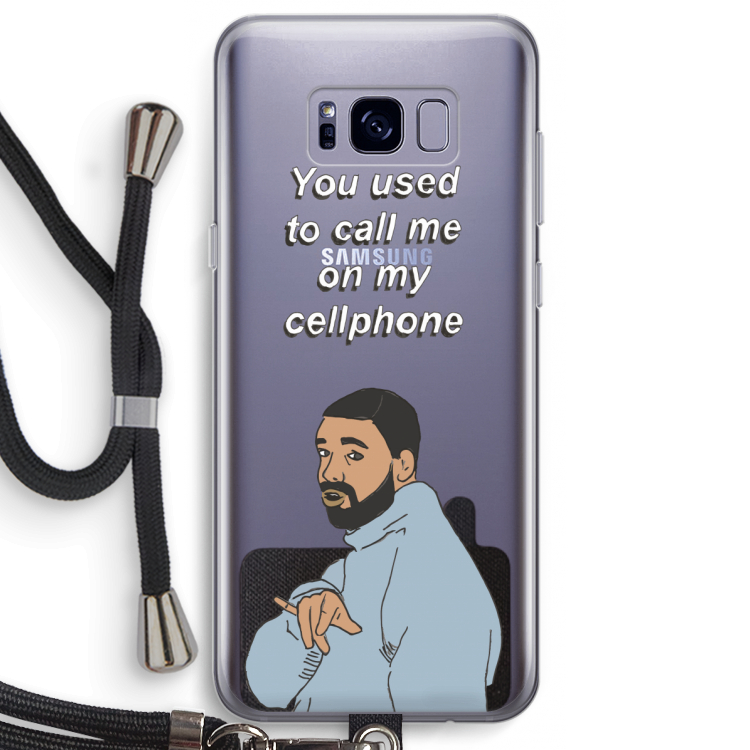 Hotline bling: Samsung Galaxy S8 Plus Transparant Hoesje met koord