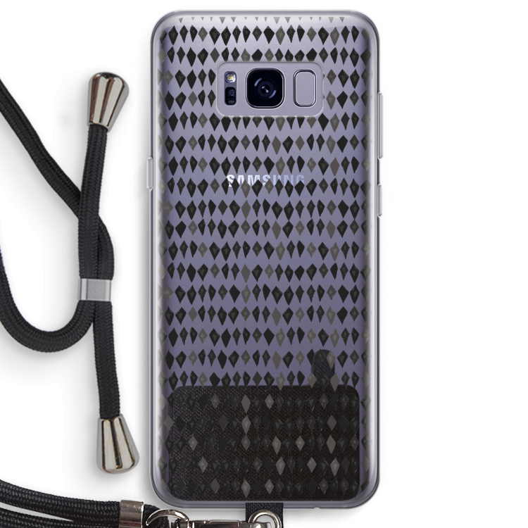 Crazy shapes: Samsung Galaxy S8 Plus Transparant Hoesje met koord