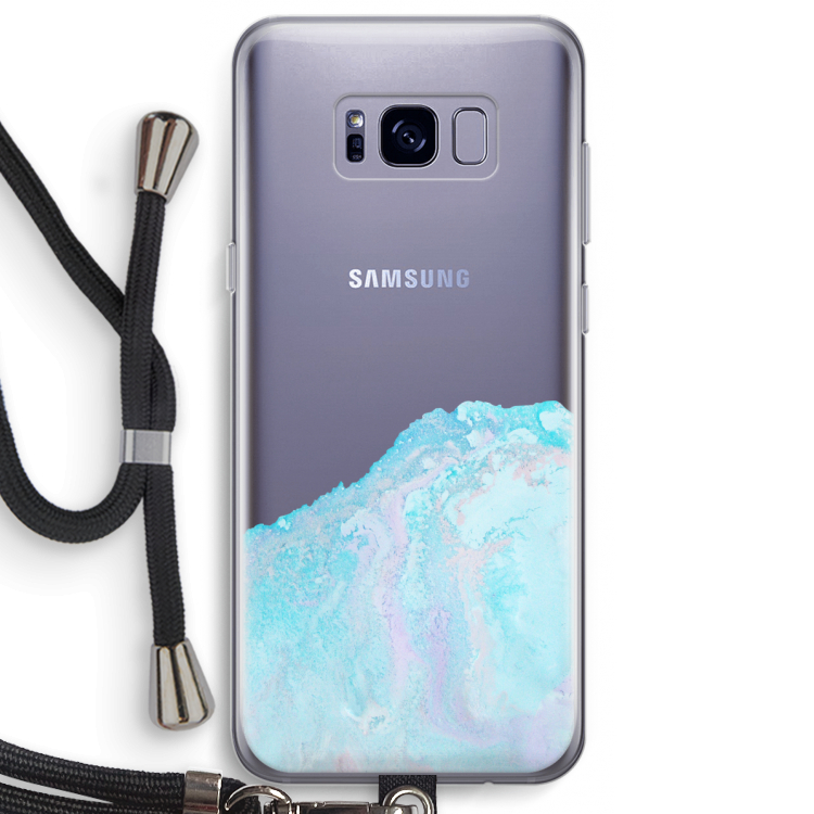 Fantasie pastel: Samsung Galaxy S8 Plus Transparant Hoesje met koord