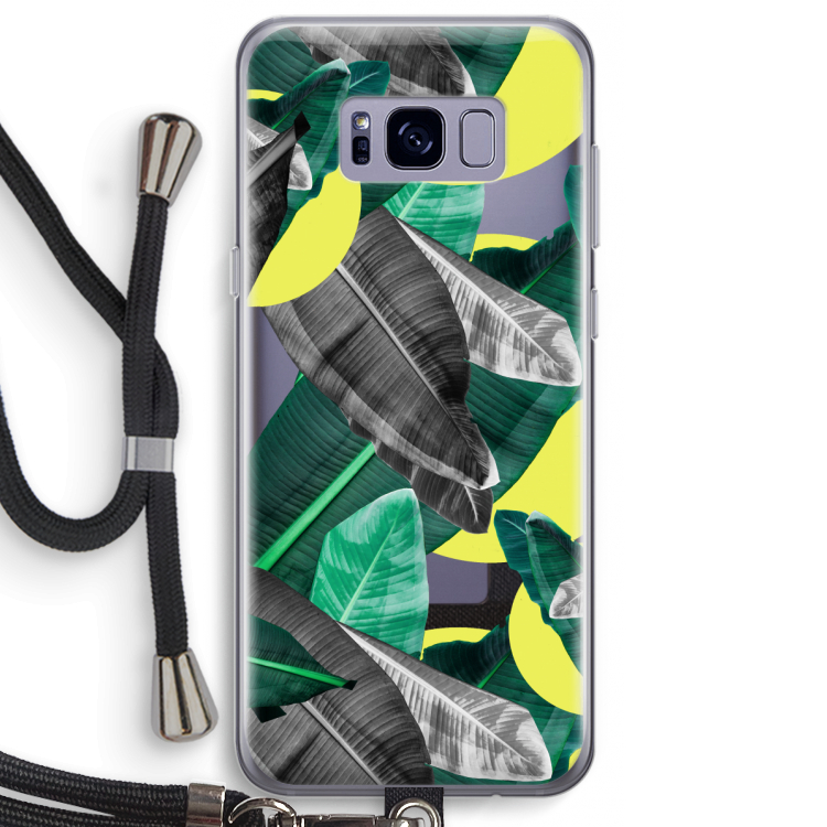 Fantasie jungle: Samsung Galaxy S8 Plus Transparant Hoesje met koord