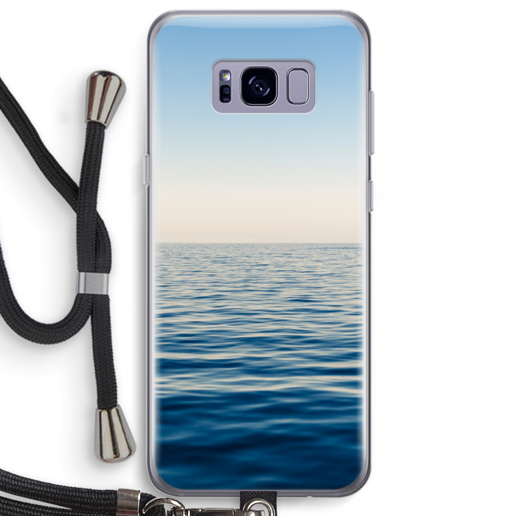 Water horizon: Samsung Galaxy S8 Plus Transparant Hoesje met koord