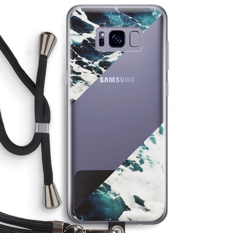 Golven: Samsung Galaxy S8 Plus Transparant Hoesje met koord