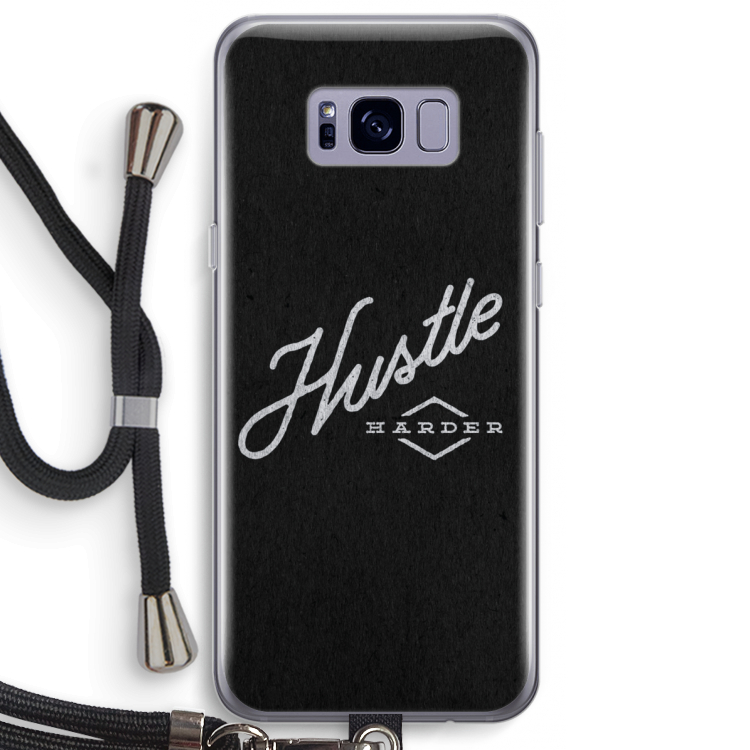 Hustle: Samsung Galaxy S8 Plus Transparant Hoesje met koord