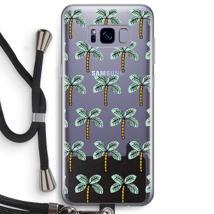 Paradise: Samsung Galaxy S8 Plus Transparant Hoesje met koord