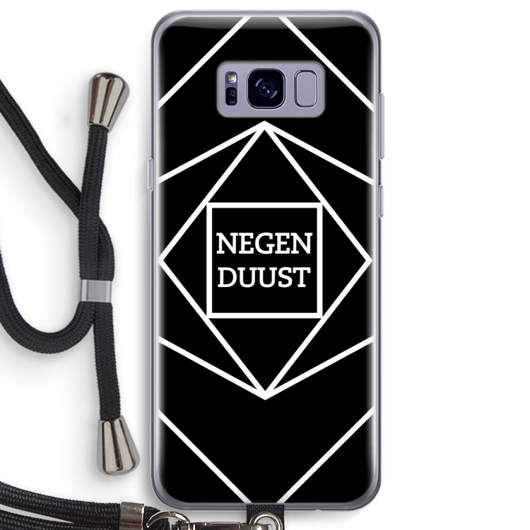 Negenduust geometrisch: Samsung Galaxy S8 Plus Transparant Hoesje met koord