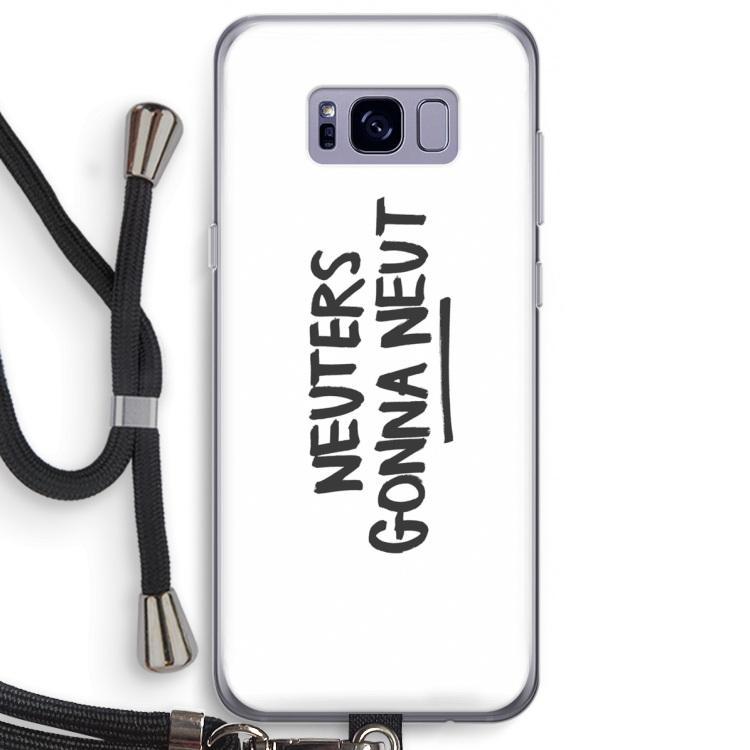 Neuters: Samsung Galaxy S8 Plus Transparant Hoesje met koord