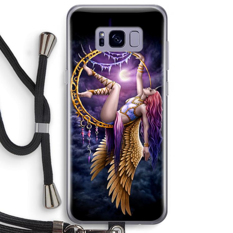 Aerial Angel: Samsung Galaxy S8 Plus Transparant Hoesje met koord
