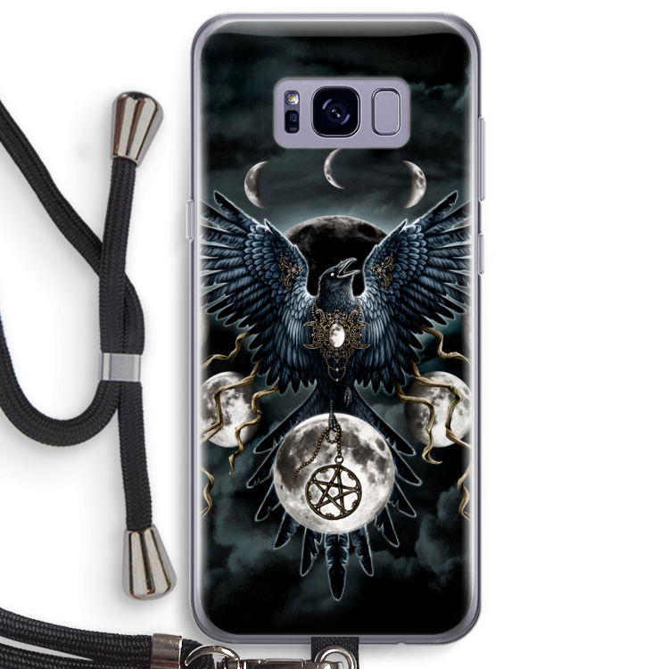 Sinister Wings: Samsung Galaxy S8 Plus Transparant Hoesje met koord