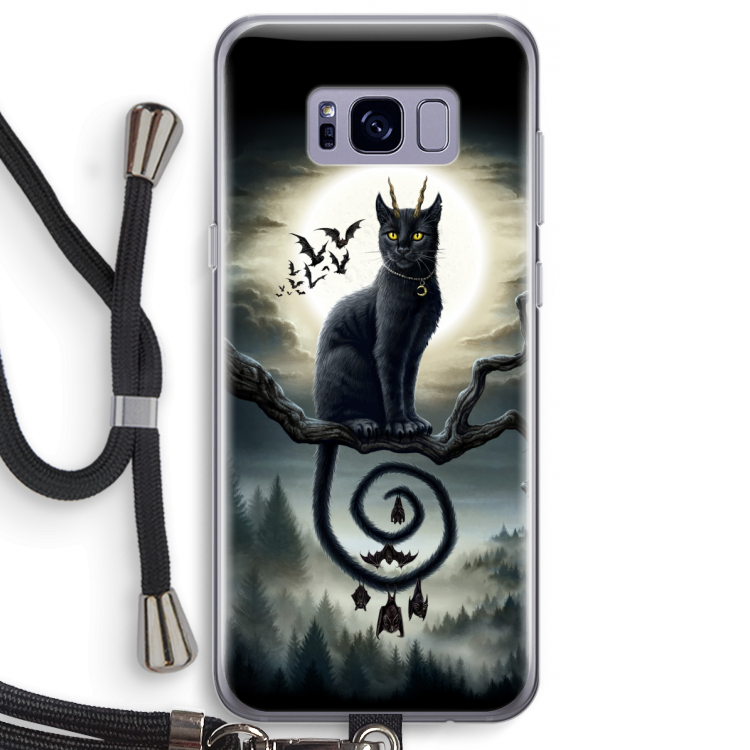 Moonlight Companions: Samsung Galaxy S8 Plus Transparant Hoesje met koord