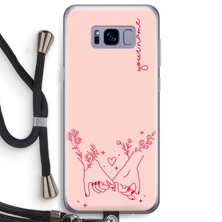 Best Friends: Samsung Galaxy S8 Plus Transparant Hoesje met koord
