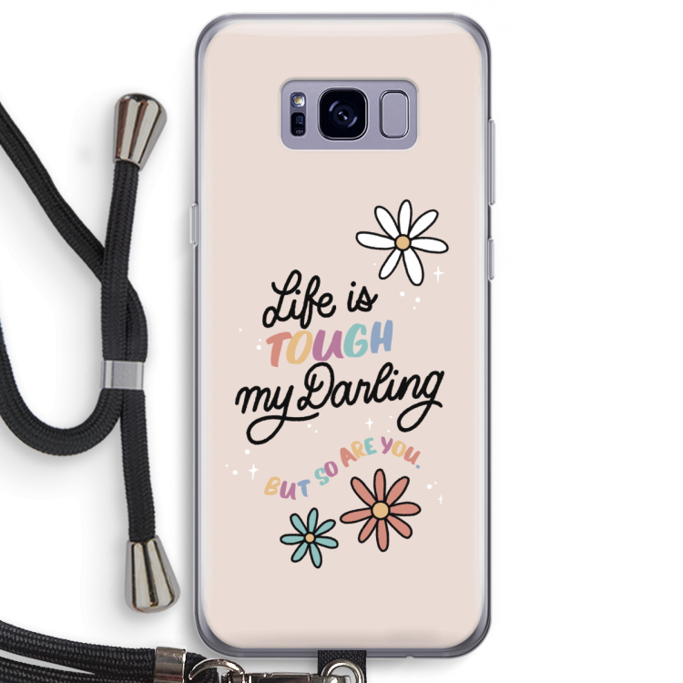 Tough Life: Samsung Galaxy S8 Plus Transparant Hoesje met koord