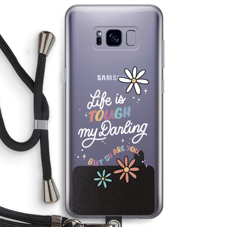 Tough Life: Samsung Galaxy S8 Plus Transparant Hoesje met koord