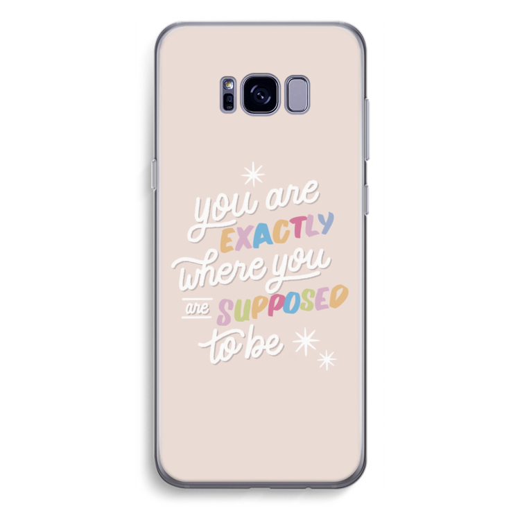 Right Place: Samsung Galaxy S8 Plus Transparant Hoesje
