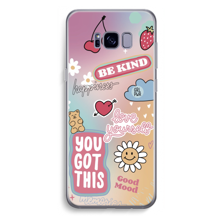 Positivity: Samsung Galaxy S8 Plus Transparant Hoesje