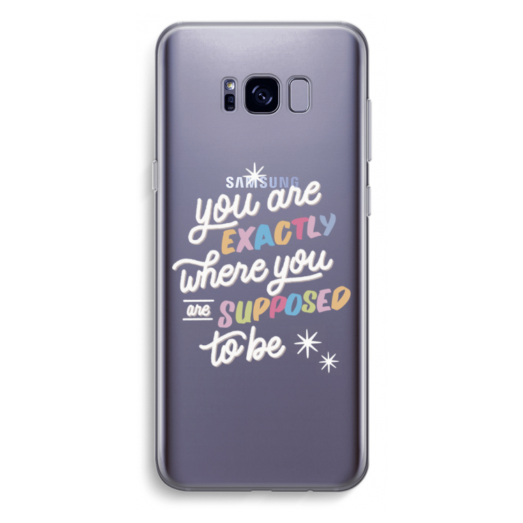 Right Place: Samsung Galaxy S8 Plus Transparant Hoesje