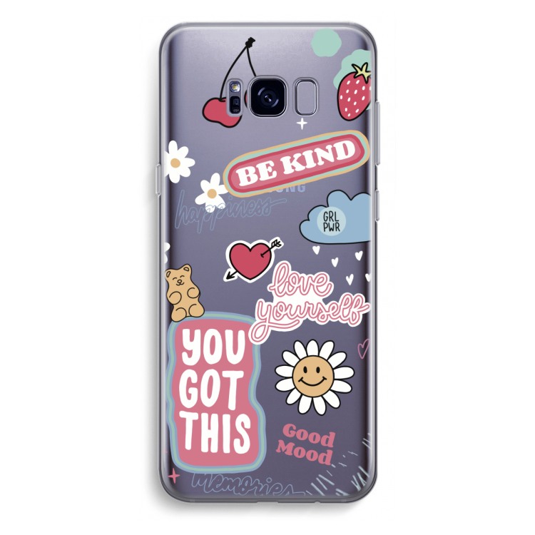 Positivity: Samsung Galaxy S8 Plus Transparant Hoesje