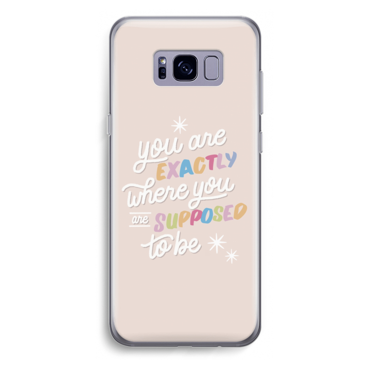 Right Place: Samsung Galaxy S8 Plus Transparant Hoesje