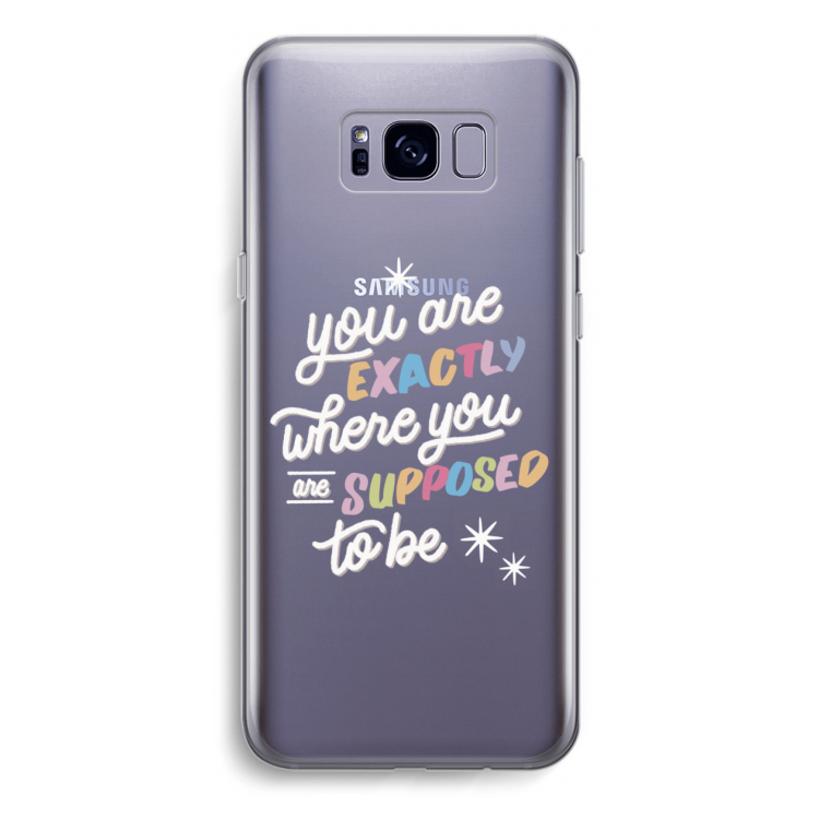 Right Place: Samsung Galaxy S8 Plus Transparant Hoesje