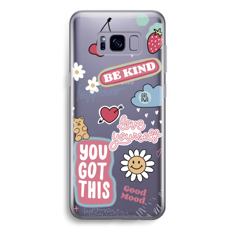 Positivity: Samsung Galaxy S8 Plus Transparant Hoesje