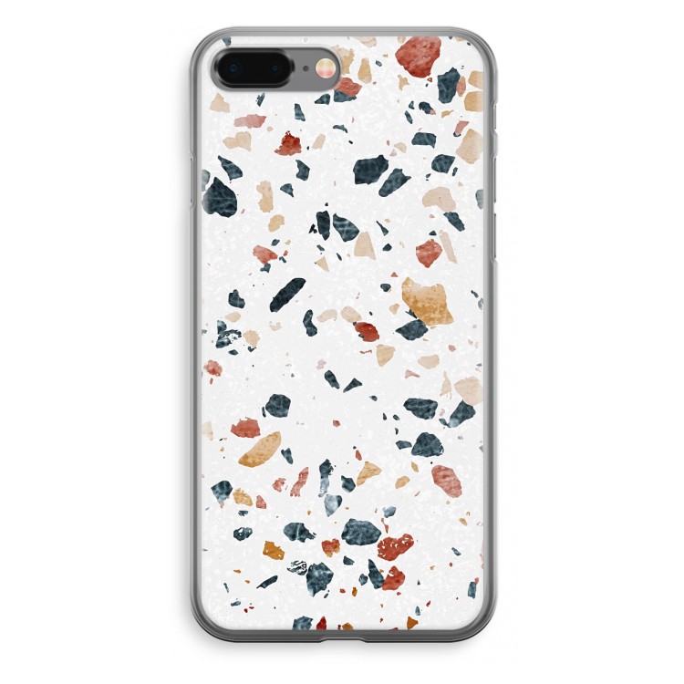 Terrazzo N°4: iPhone 8 Plus Transparant Hoesje