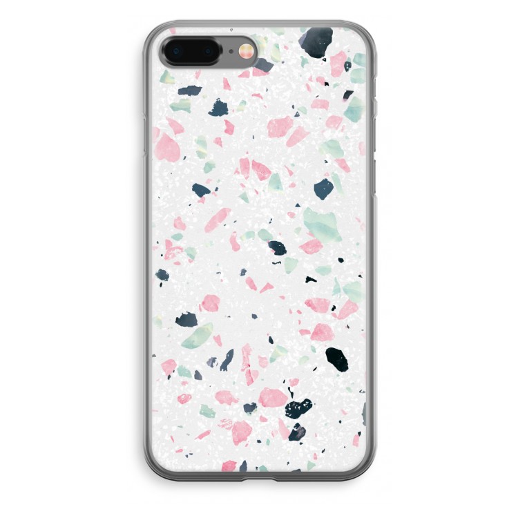 Terrazzo N°3: iPhone 8 Plus Transparant Hoesje
