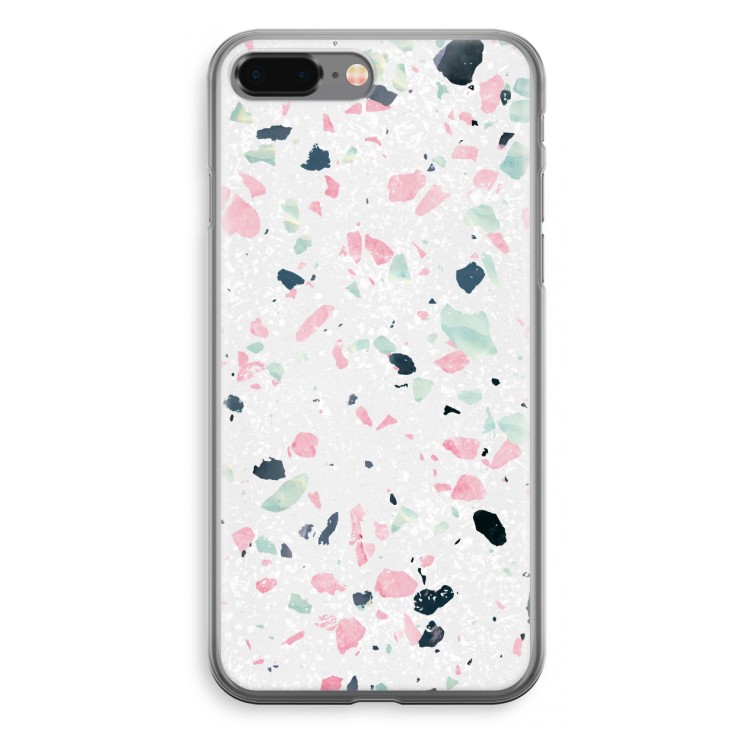 Terrazzo N°3: iPhone 8 Plus Transparant Hoesje
