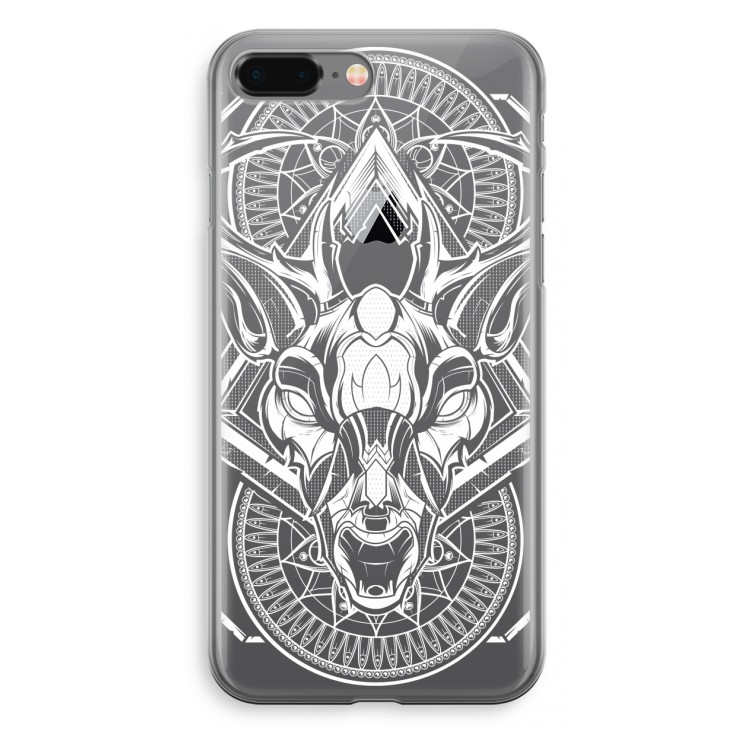 Oh Deer: iPhone 8 Plus Transparant Hoesje