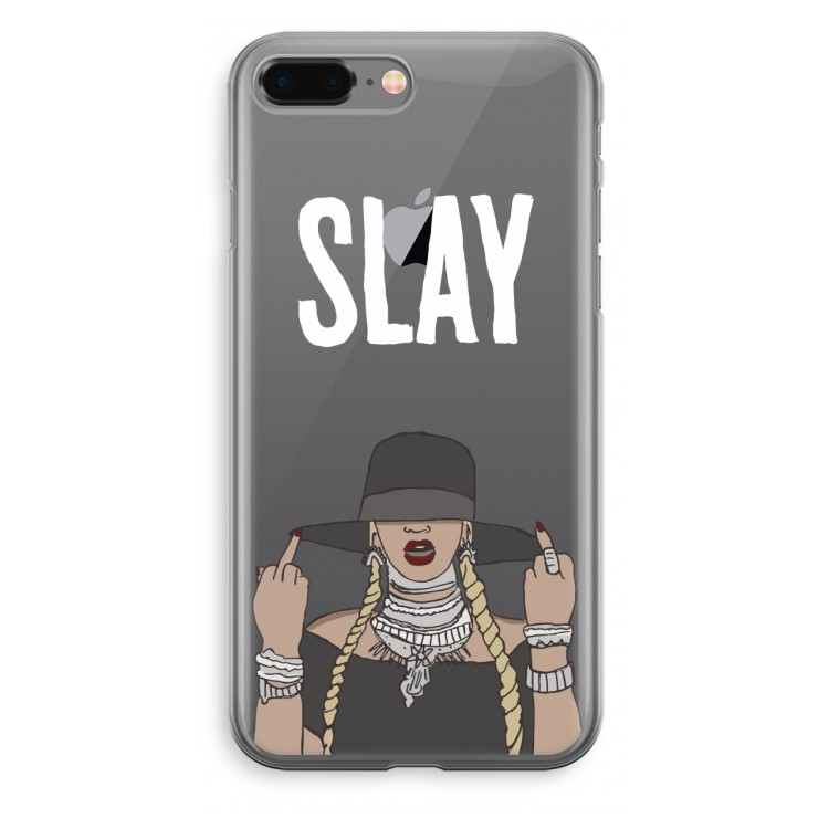 Slay All Day: iPhone 8 Plus Transparant Hoesje
