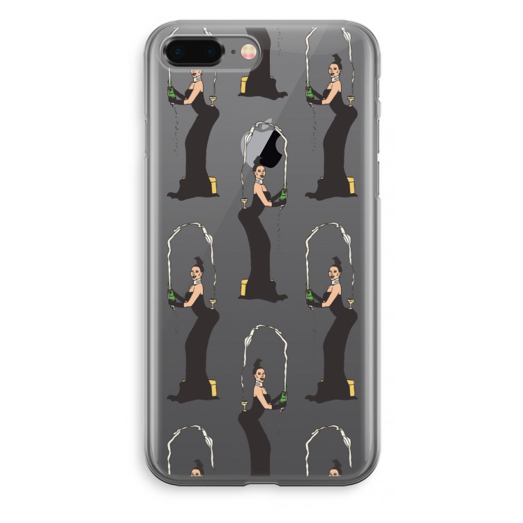 Pop Some Kim: iPhone 8 Plus Transparant Hoesje