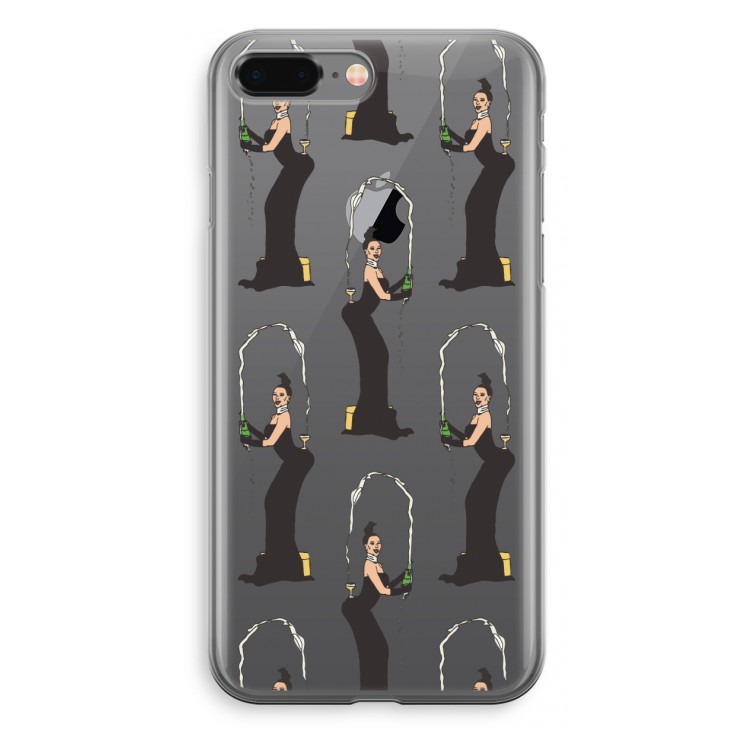 Pop Some Kim: iPhone 8 Plus Transparant Hoesje