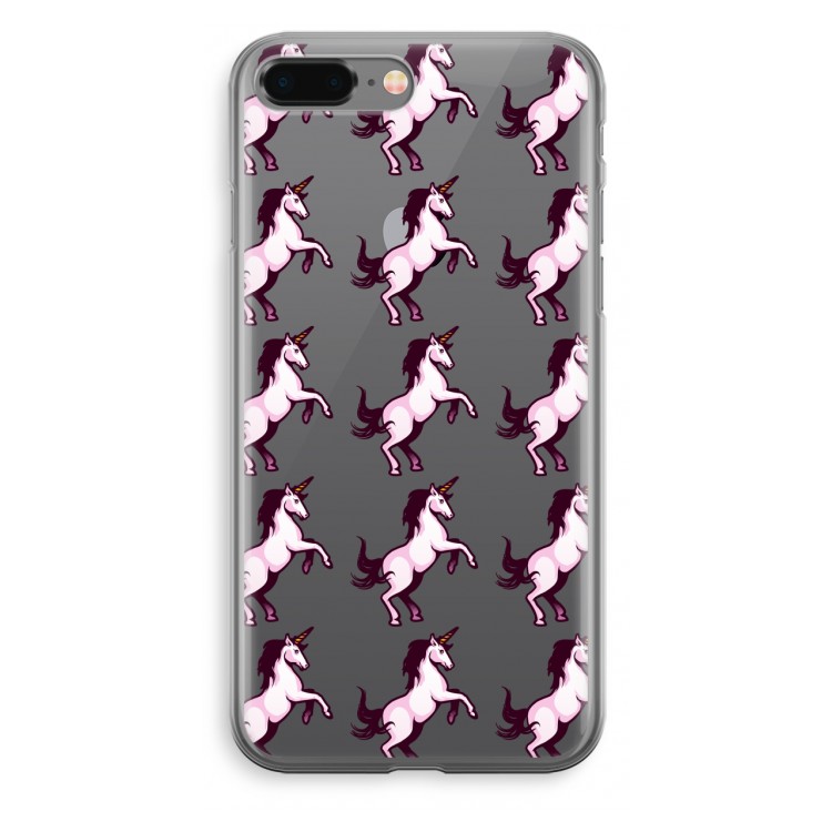 Musketon Unicorn: iPhone 8 Plus Transparant Hoesje