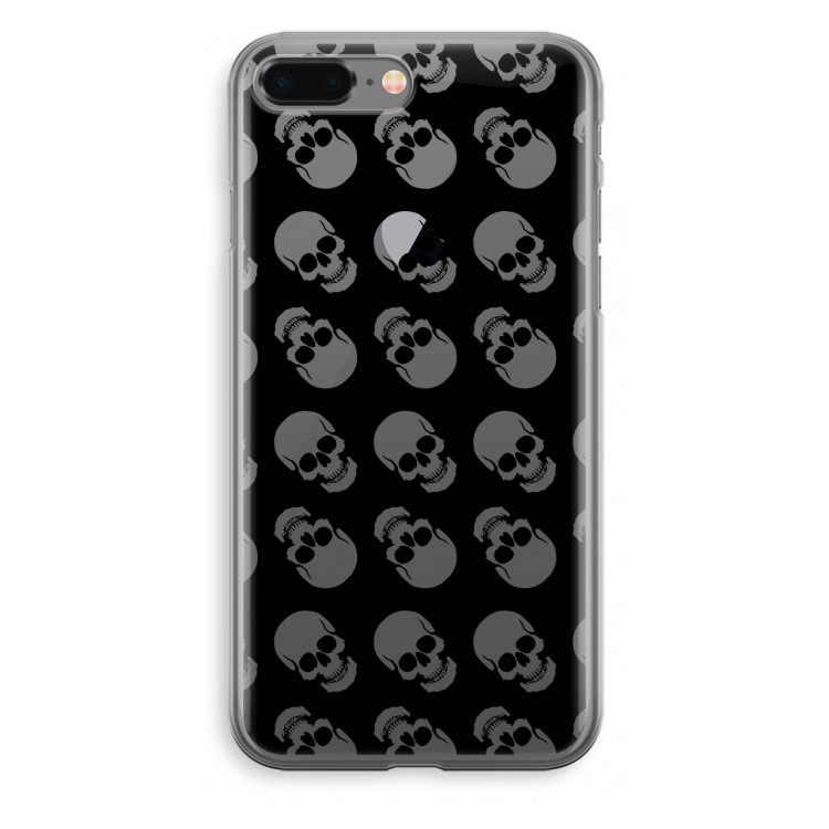 Musketon Skulls: iPhone 8 Plus Transparant Hoesje