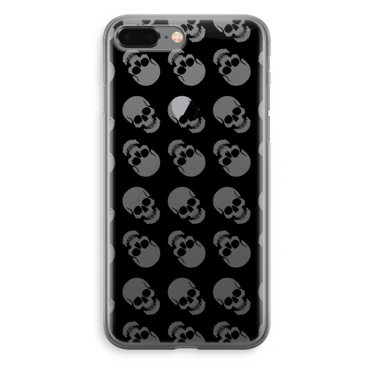 Musketon Skulls: iPhone 8 Plus Transparant Hoesje