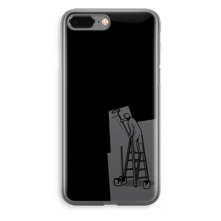 Musketon Painter: iPhone 8 Plus Transparant Hoesje