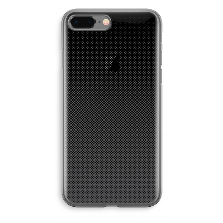 Musketon Halftone: iPhone 8 Plus Transparant Hoesje