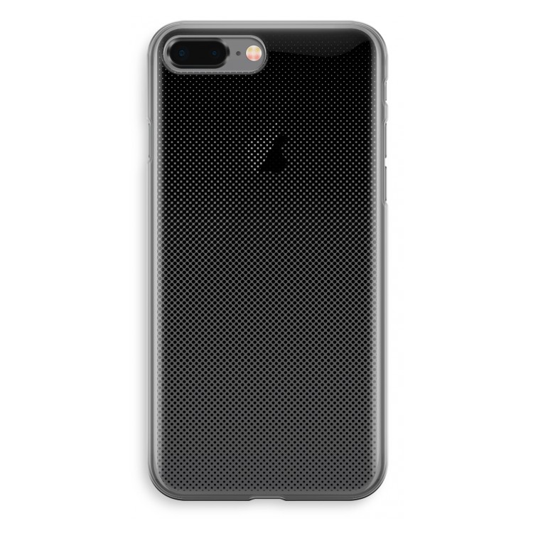 Musketon Halftone: iPhone 8 Plus Transparant Hoesje