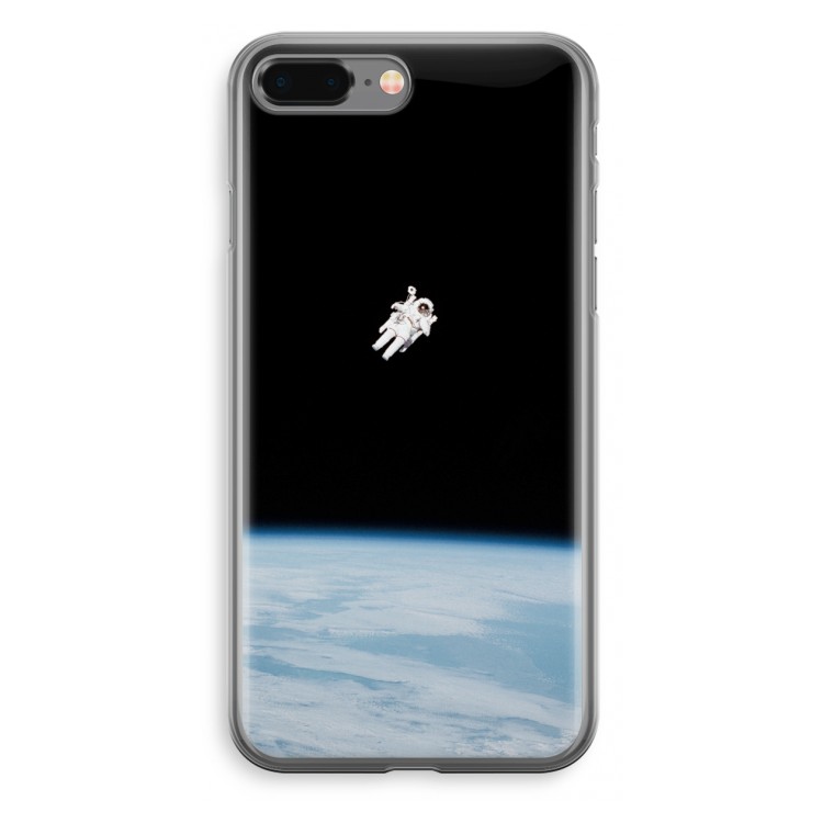 Alone in Space: iPhone 8 Plus Transparant Hoesje