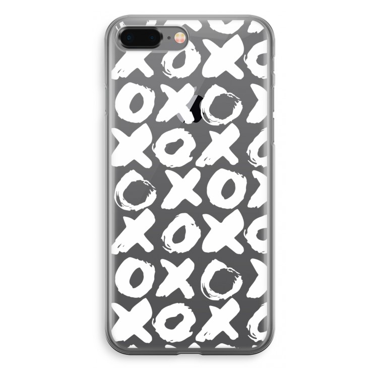 XOXO: iPhone 8 Plus Transparant Hoesje