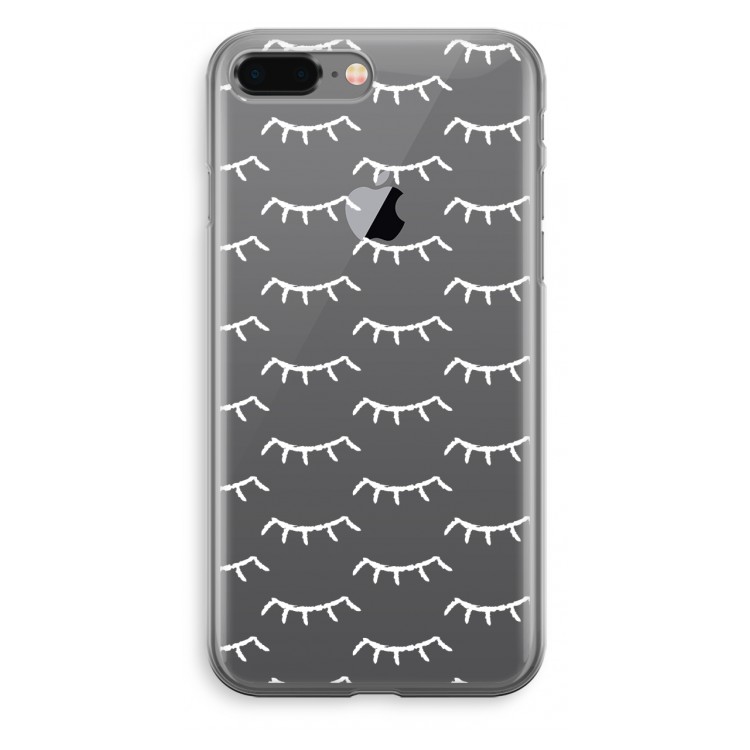 Wimpers: iPhone 8 Plus Transparant Hoesje