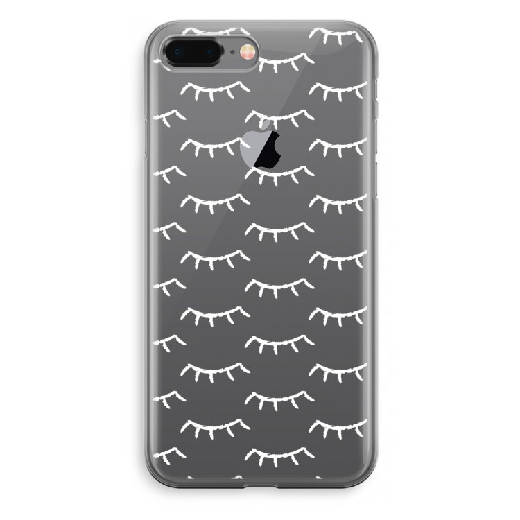 Wimpers: iPhone 8 Plus Transparant Hoesje